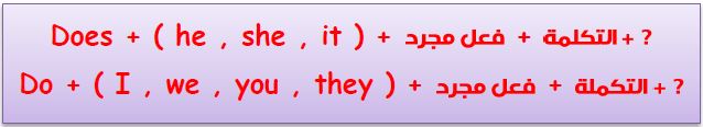 present simple in questions